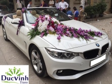 Cho thuê xe cưới màu trắng BMW 420i