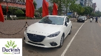 Cho thuê xe Mazda 3 màu trắng tại Hà Nội
